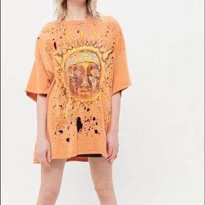 shirt dress orange